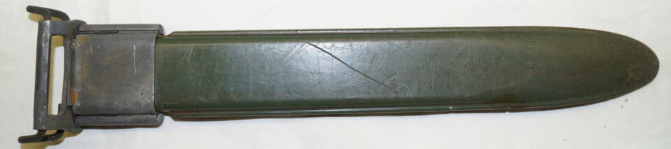 Dutch M7 scabbard for Dutch copy of US M1 bayonet.