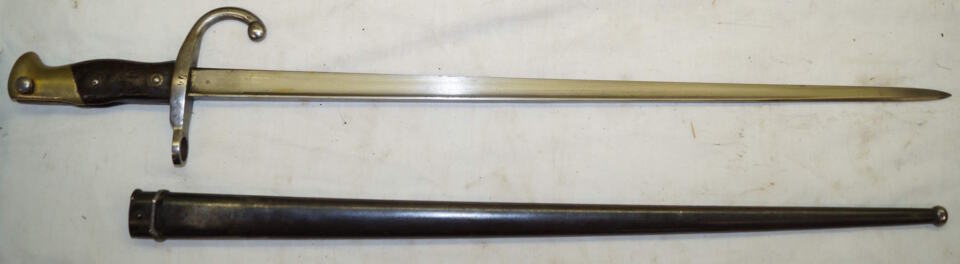 Chilean M74/95 bayonet with scabbard.