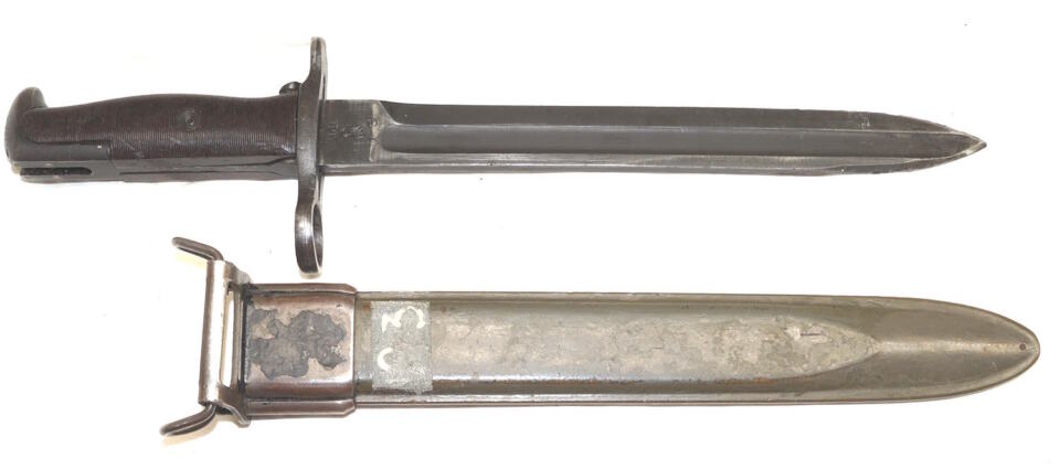BM59 bayonet with scabbard.