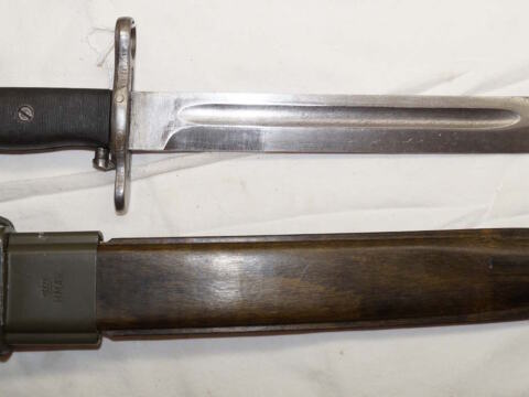 GM50 (M1) bayonet with scabbard.