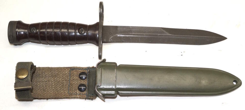 BM59 bayonet with scabbard.