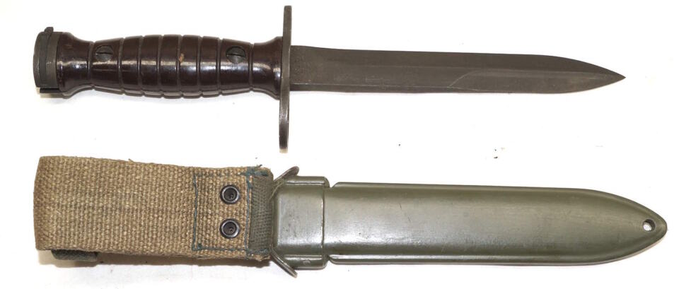 BM59 bayonet with scabbard.