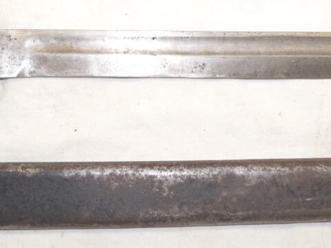 Ersatz bayonet with scabbard.
