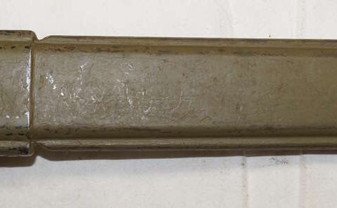 Italian produced M7 bayonet scabbard only for M1 bayonets.