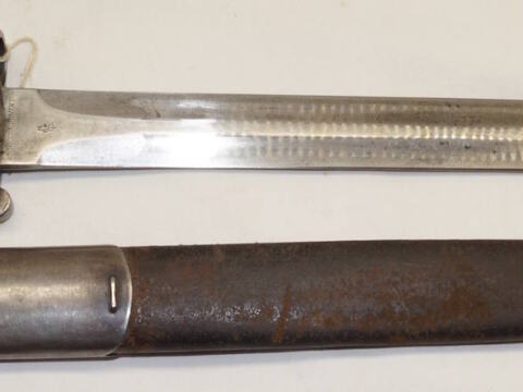 Afghan issued P1903 bayonet with scabbard.