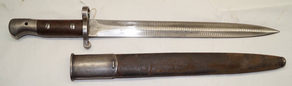 Afghan issued P1903 bayonet with scabbard.
