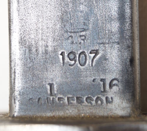Afghan issue P1907 bayonet with scabbard.