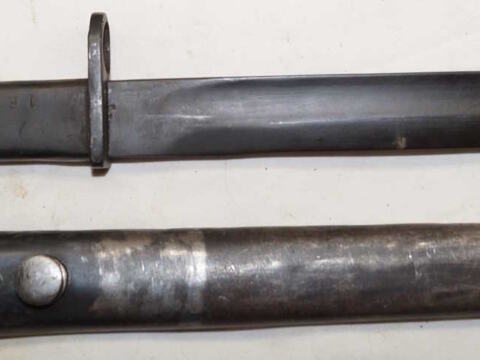 G1 double ring ersatz bayonet with scabbard